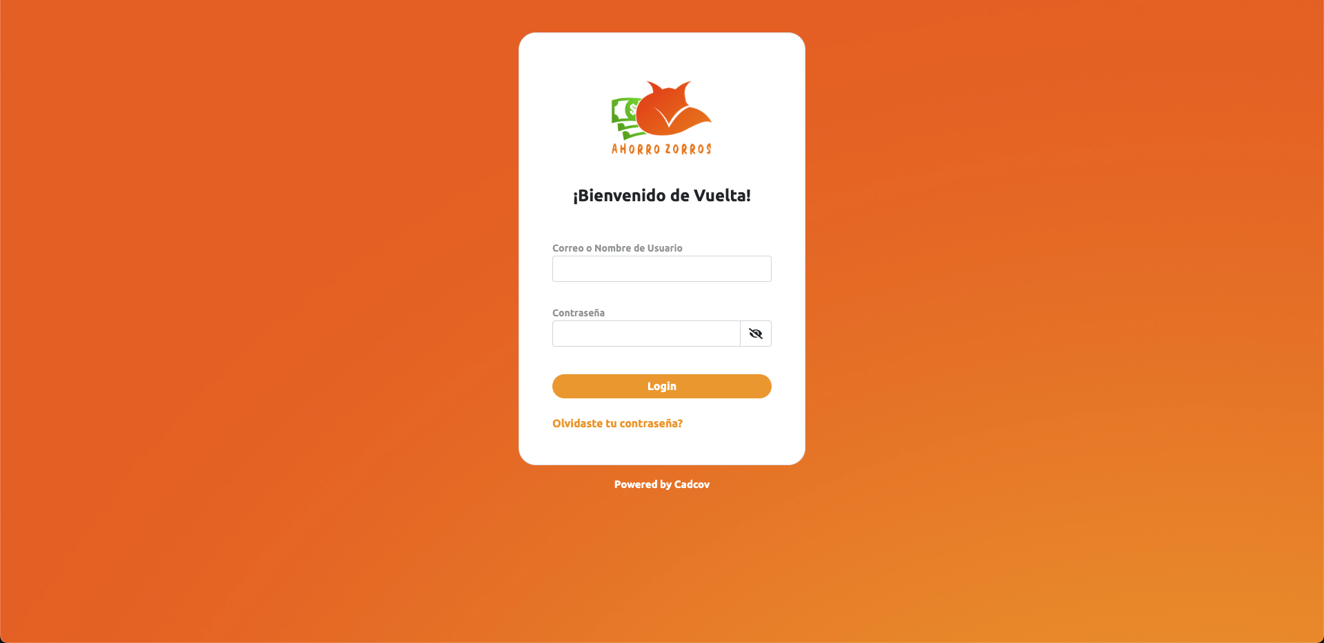 App Ahorro Zorros — 1