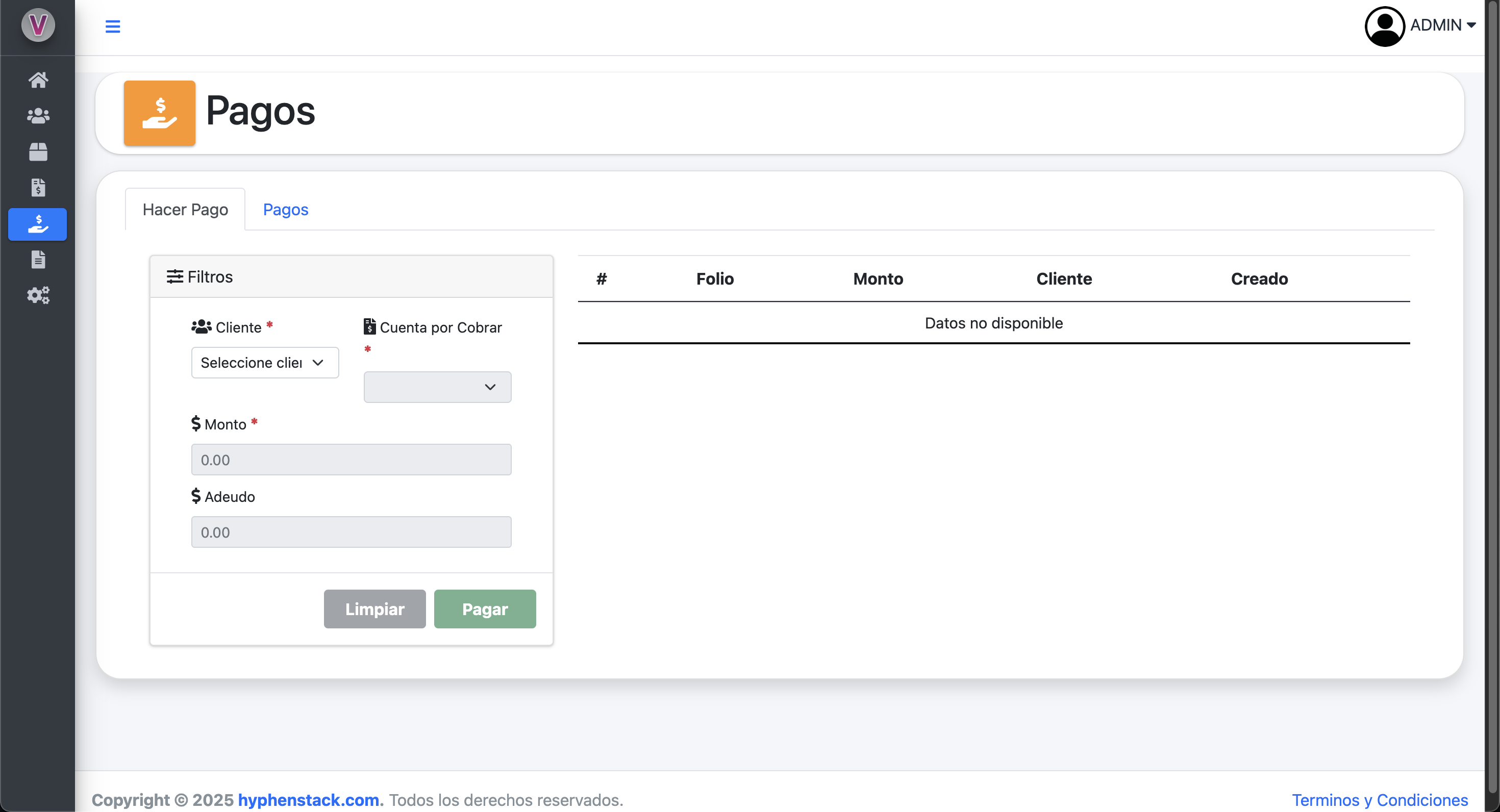 Sistema de Control de Clientes — 5